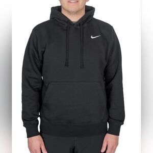 New! Nike Pull Over Hoodie Men’s Club Fleece Hoodie Black Color Select Size NWT!